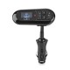 FM-Audiotransmitter voor Auto Zwanenhals Handsfree bellen 0.4 "" LCD-Scherm Bluetooth® 5.0 V DC / 0.5 A Zwart