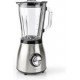 Blender 800 W 1.5 l Glas 2-Snelheden Zilver / Zwart