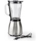 Blender 800 W 1.5 l Glas 2-Snelheden Zilver / Zwart