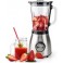 Blender 800 W 1.5 l Glas 2-Snelheden Zilver / Zwart