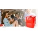 Draagbare Minikoelkast 4 l AC 100 - 240 V / 12 V Rood