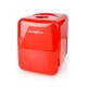 Draagbare Minikoelkast 4 l AC 100 - 240 V / 12 V Rood