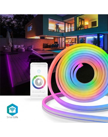 aanbidden grens Controverse SmartLife Gekleurde LED-strip Wi-Fi Meerkleurig 5000 mm IP65 960 lm  Android™ / IOS - PC-Flex