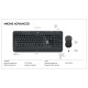 MK540 Draadloze Muis en toetsenbord Multimedia US International Donkergrijs