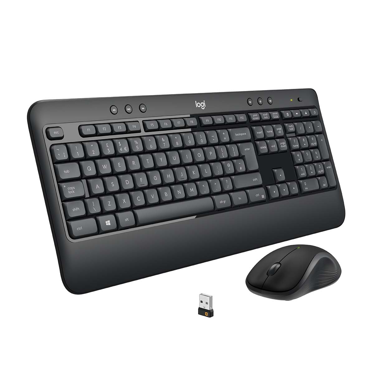 Dan Rijp Dek de tafel MK850 Draadloze Muis en toetsenbord Combiverpakking Kantoor USB US  International Zwart - PC-Flex