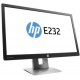 HP EliteDisplay E232 IPS 23" Zwart Full HD Matt