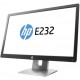 HP EliteDisplay E232 IPS 23" Zwart Full HD Matt