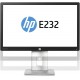 HP EliteDisplay E232 IPS 23" Zwart Full HD Matt