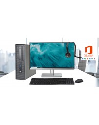 HP Desktop 800 G1 SFF Werkplek incl. TFT + Keyboard and mouse + Headset+ Office 2019 Pro Plus