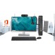 HP EliteDesk 800 G2 Mini + 2x TFT + Monitorarm, +Keyboard + muis + Printer, Office 2019 Pro