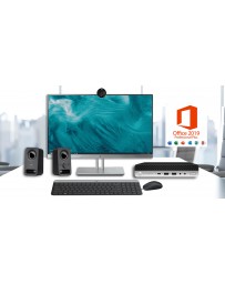 HP EliteDesk 800 G3 Mini + 27" TFT + MK470 Keyboard + mouse + Headset, WiFi, Office 2019 Pro